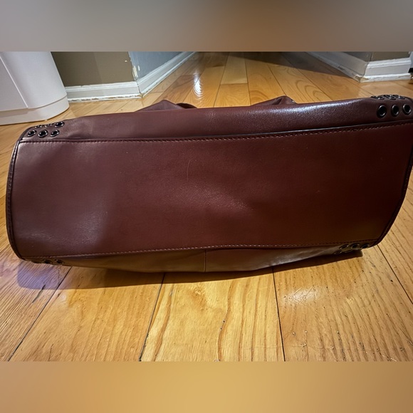 Coach Burgundy Leather Bag - Picture 4 of 9